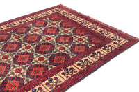 Biljik Afghan Rug – Crimson Rhombus
