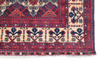 Biljik Afghan Rug – Crimson Rhombus