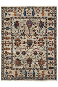 Khorjin Afghan Rug – Ivory Tree of Life