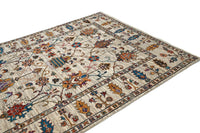 Khorjin Afghan Rug – Ivory Tree of Life