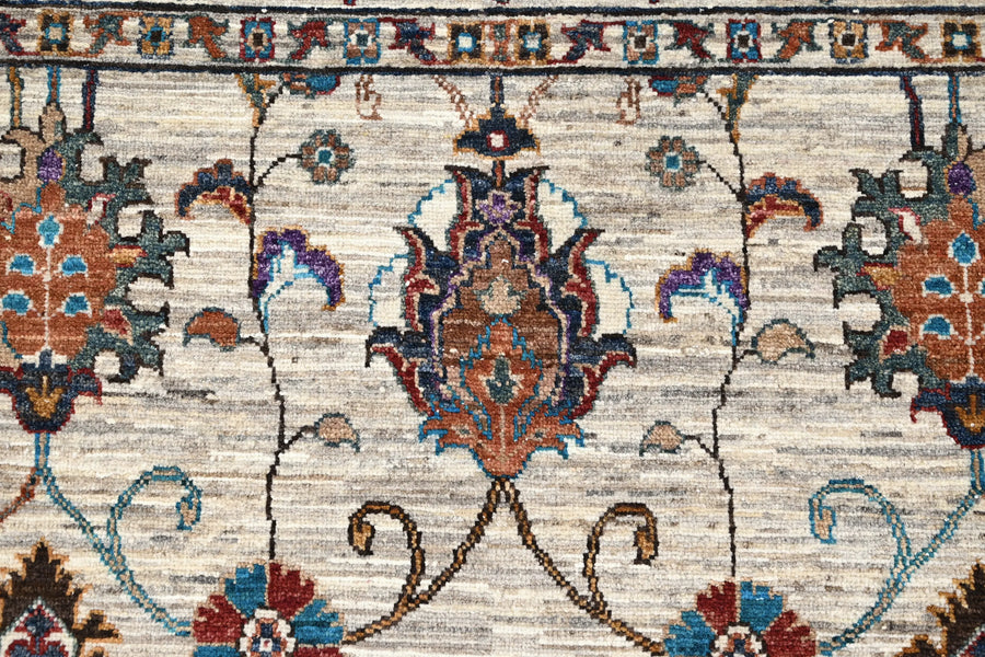 Khorjin Afghan Rug – Ivory Tree of Life