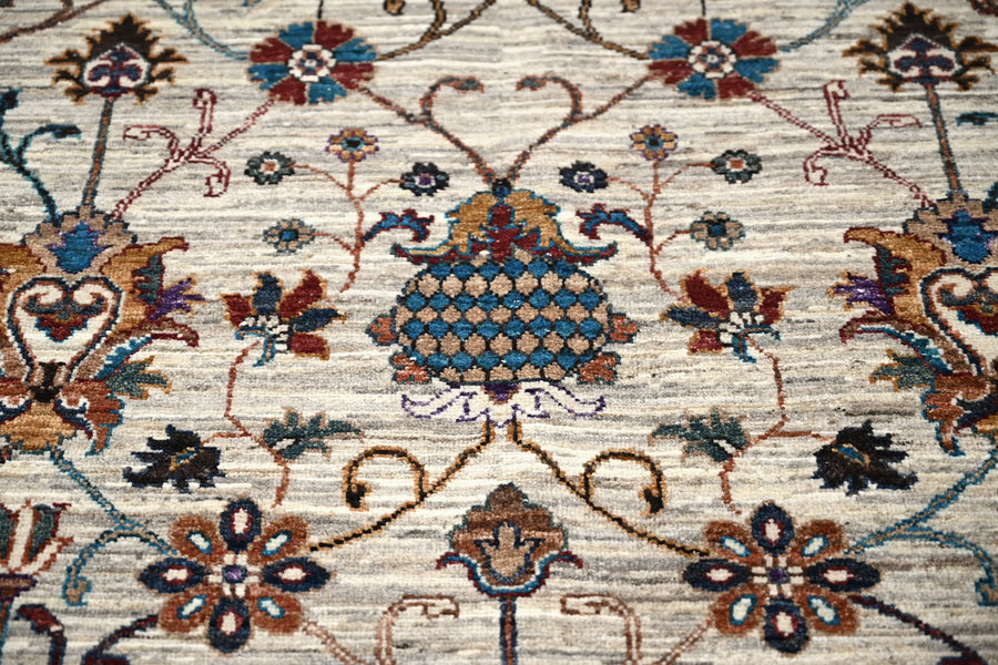 Khorjin Afghan Rug – Ivory Tree of Life