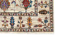 Khorjin Afghan Rug – Ivory Tree of Life