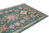 Khorjin Afghan Rug – Emerald Medallion