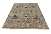 Khorjin Afghan Rug – Sage Flora