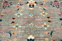 Khorjin Afghan Rug – Sage Flora