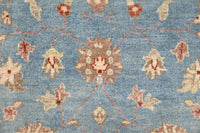Chobi Afghan Rug – Azure Blossom