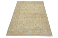 Chobi Afghan Rug – Sandstone Blossom