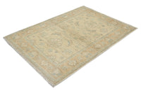 Chobi Afghan Rug – Sandstone Blossom
