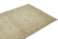 Chobi Afghan Rug – Sandstone Blossom