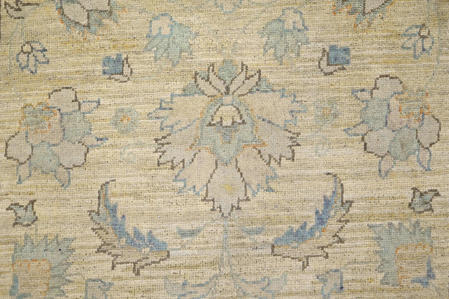 Chobi Afghan Rug – Sandstone Blossom