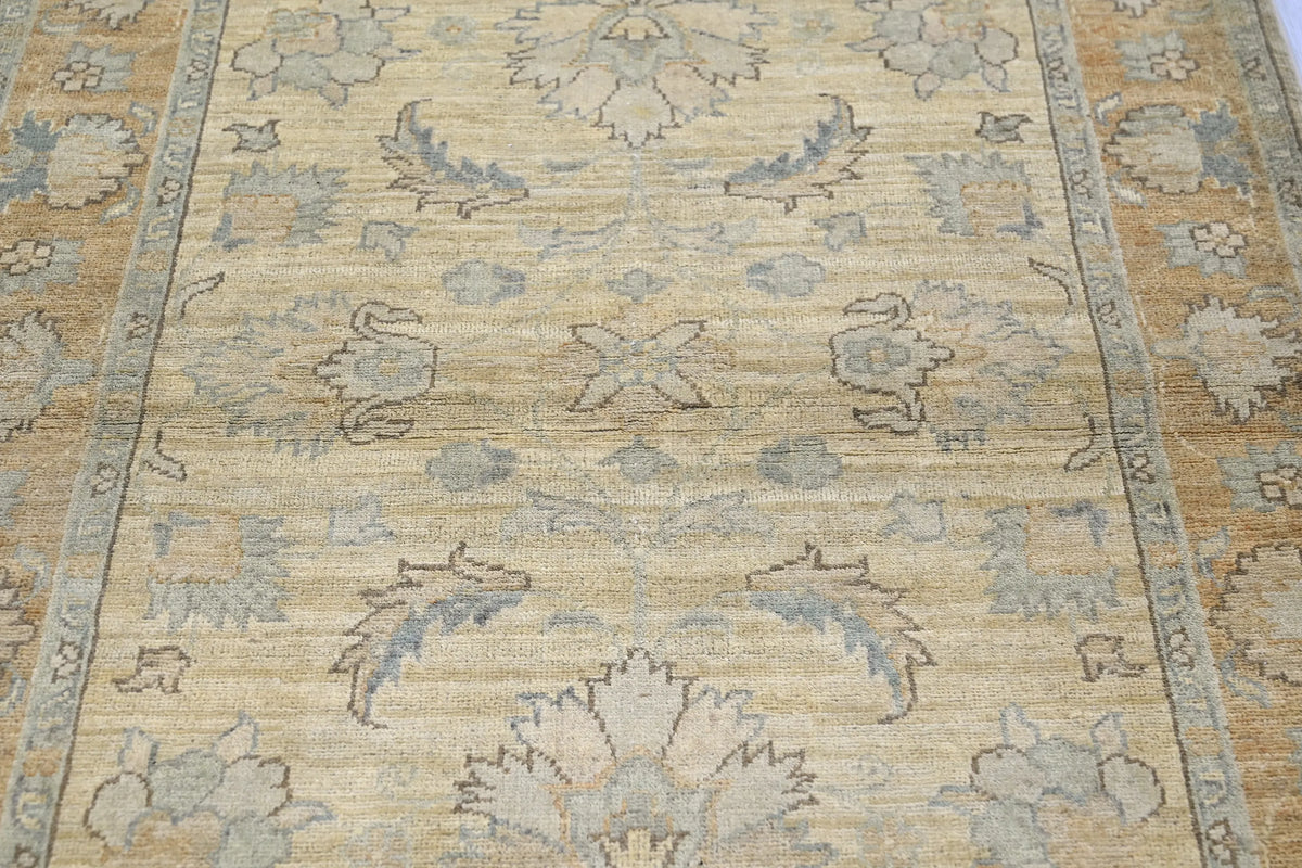 Chobi Afghan Rug – Sandstone Blossom