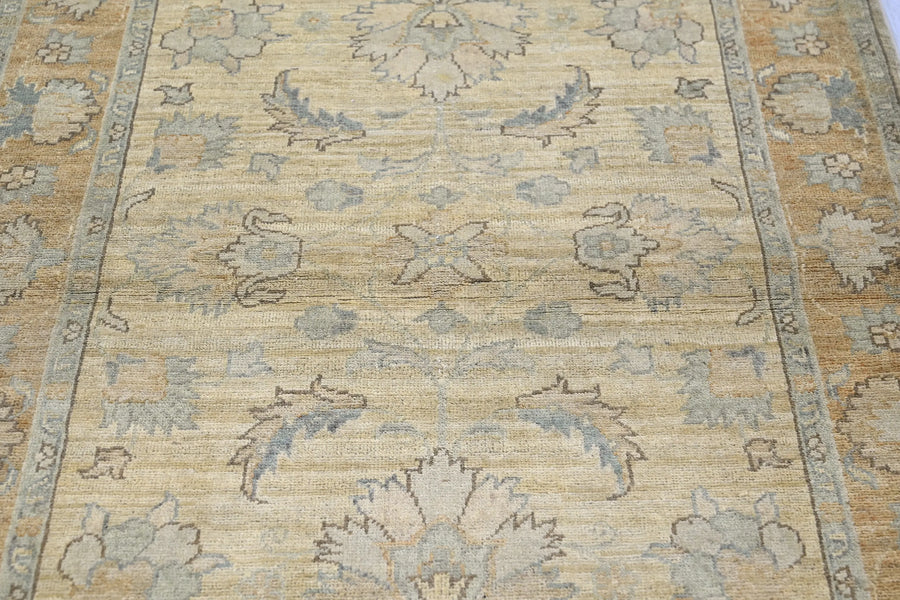 Chobi Afghan Rug – Sandstone Blossom