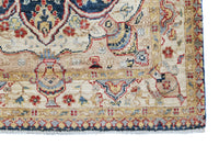 Chobi Afghan Rug – Indigo Medallion