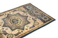 Chobi Afghan Rug – Ochre Medallion