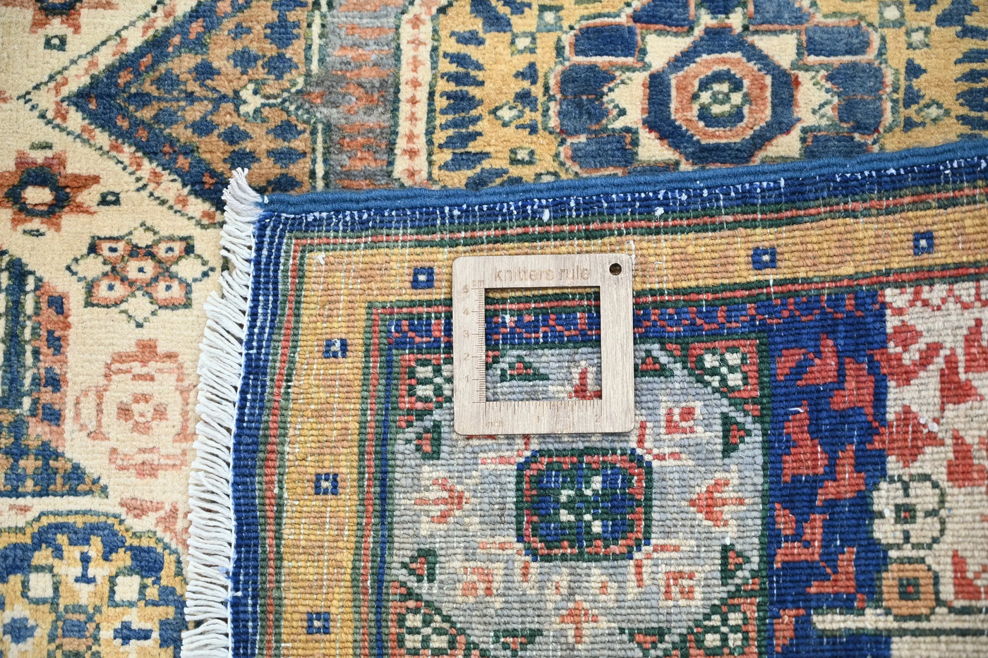 Chobi Afghan Rug – Ochre Medallion