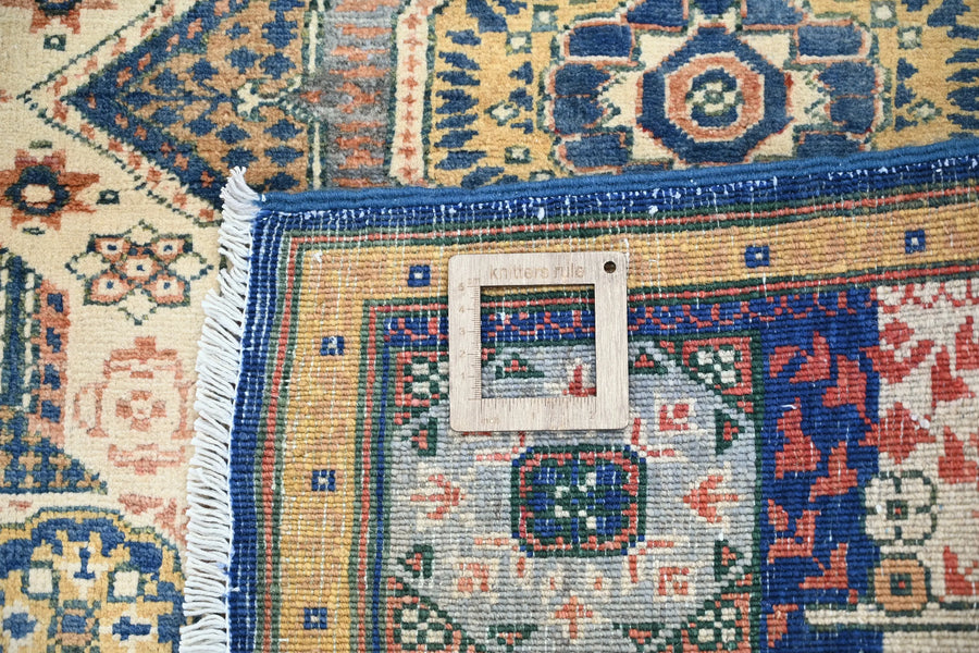 Chobi Afghan Rug – Ochre Medallion