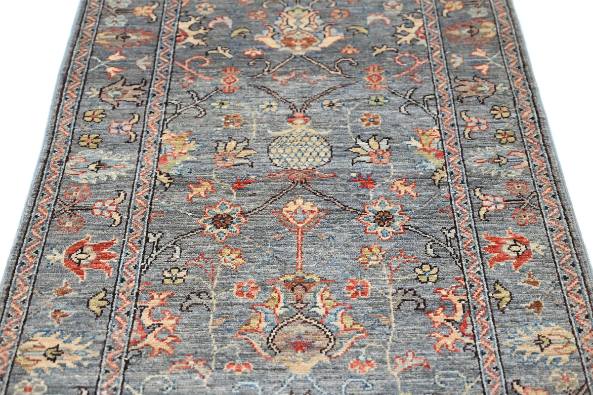 Chobi Afghan Runner – Slate Passage