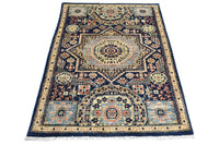 Chobi Afghan Rug – Sapphire Medallion