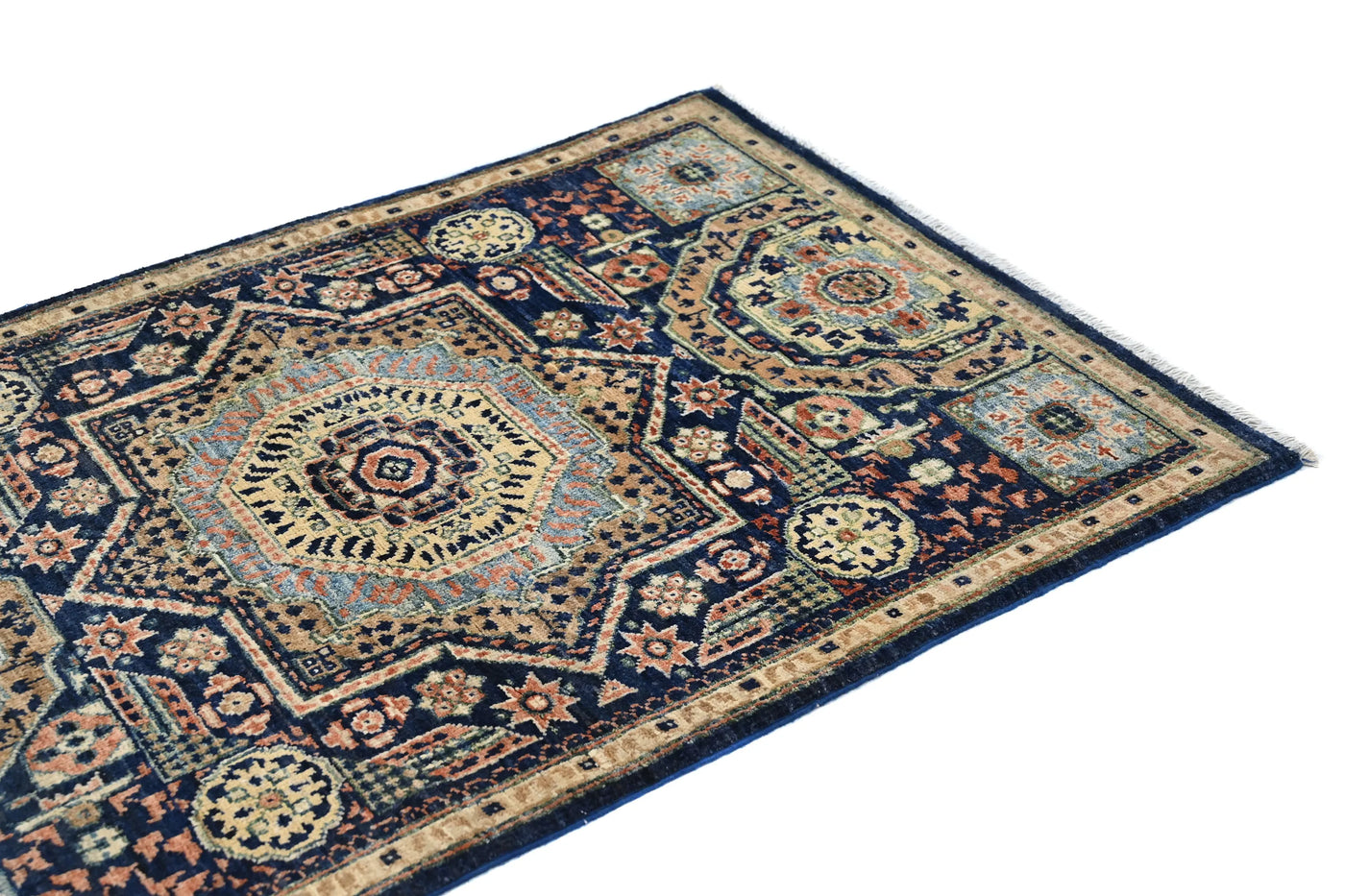 Chobi Afghan Rug – Sapphire Medallion