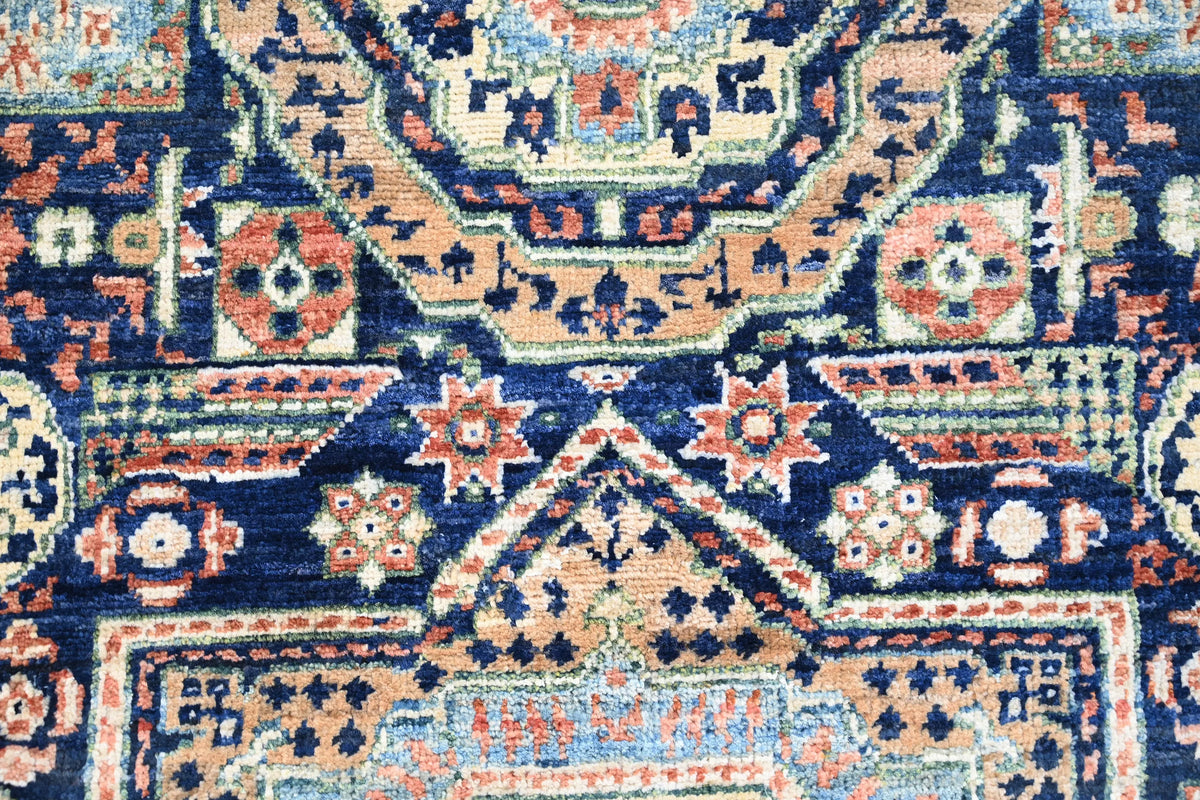 Chobi Afghan Rug – Sapphire Medallion