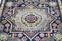 Chobi Afghan Rug – Sapphire Medallion