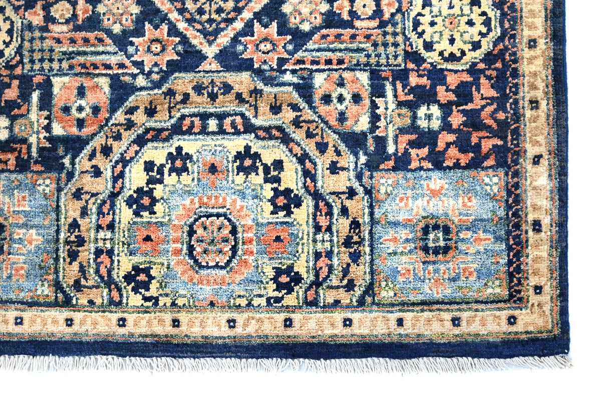 Chobi Afghan Rug – Sapphire Medallion