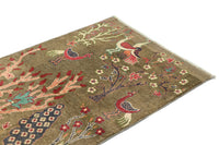 Chobi Afghan Rug – Pink Peacock
