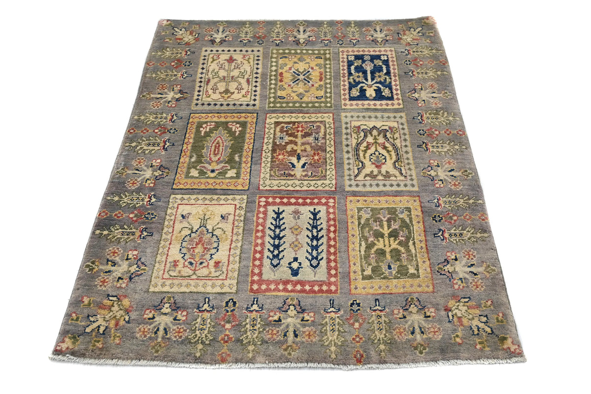 Chobi Afghan Rug – Slate Panel