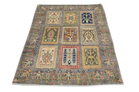 Chobi Afghan Rug – Slate Panel