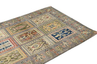 Chobi Afghan Rug – Slate Panel
