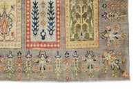 Chobi Afghan Rug – Slate Panel