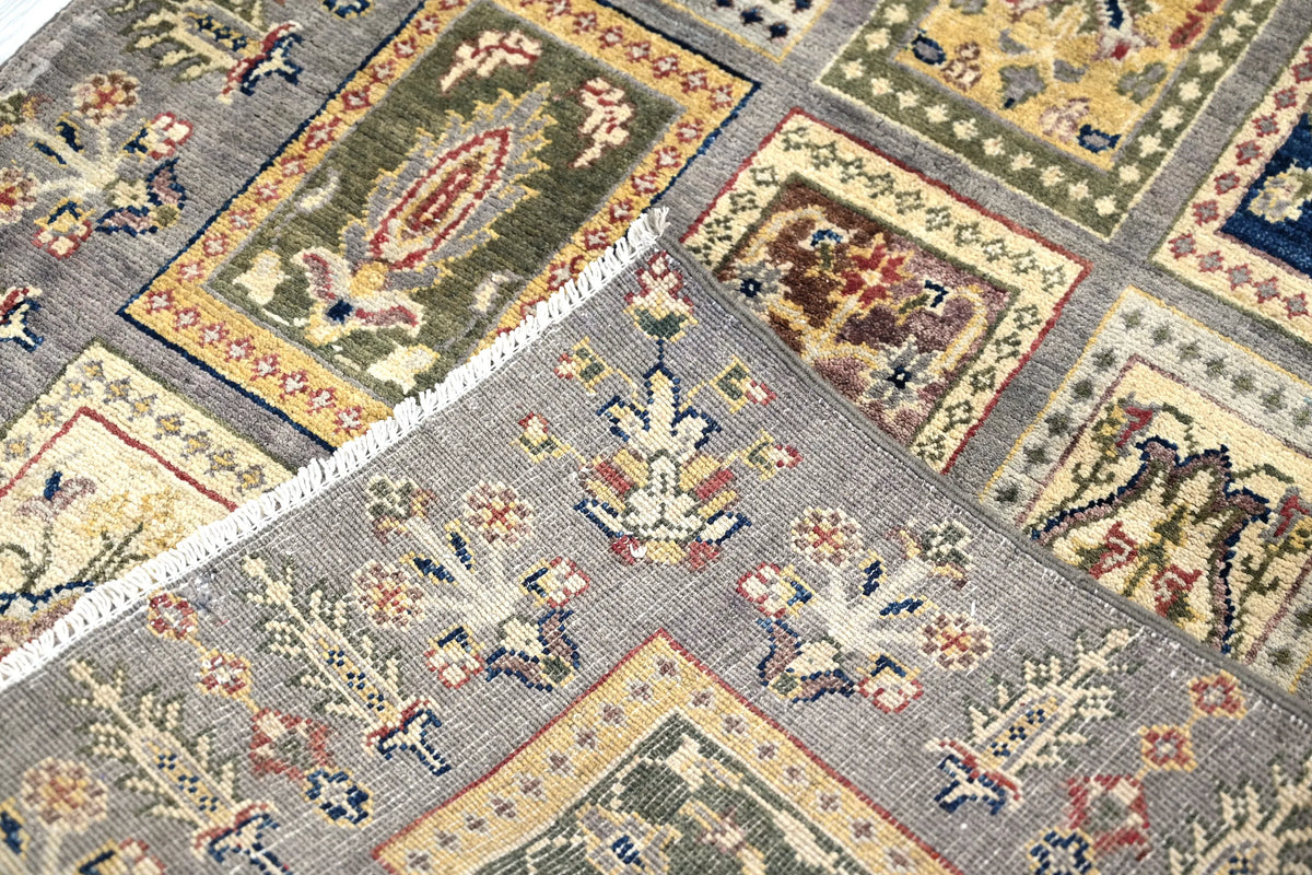 Chobi Afghan Rug – Slate Panel