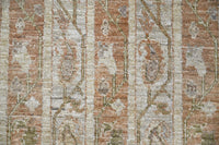 Chobi Afghan Rug – Terracotta Stripe
