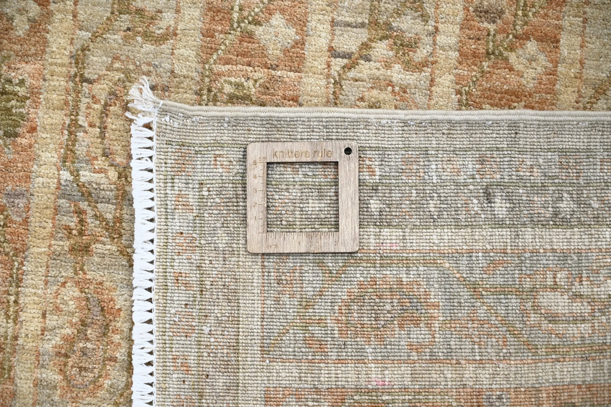 Chobi Afghan Rug – Terracotta Stripe