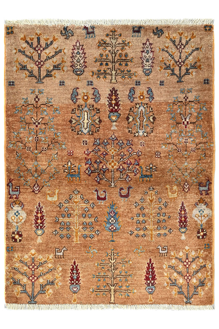 Chobi Afghan Rug – Amber Tree