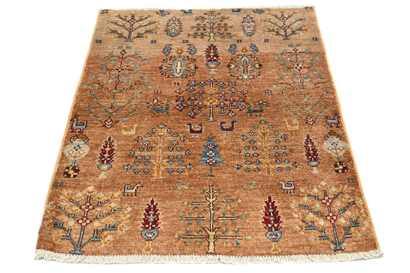 Chobi Afghan Rug – Amber Tree