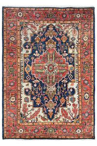 Chobi Afghan Rug – Garnet Crest