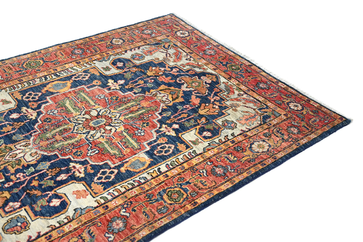 Chobi Afghan Rug – Garnet Crest