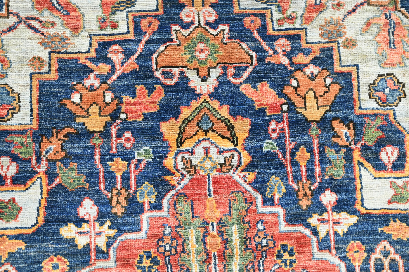 Chobi Afghan Rug – Garnet Crest