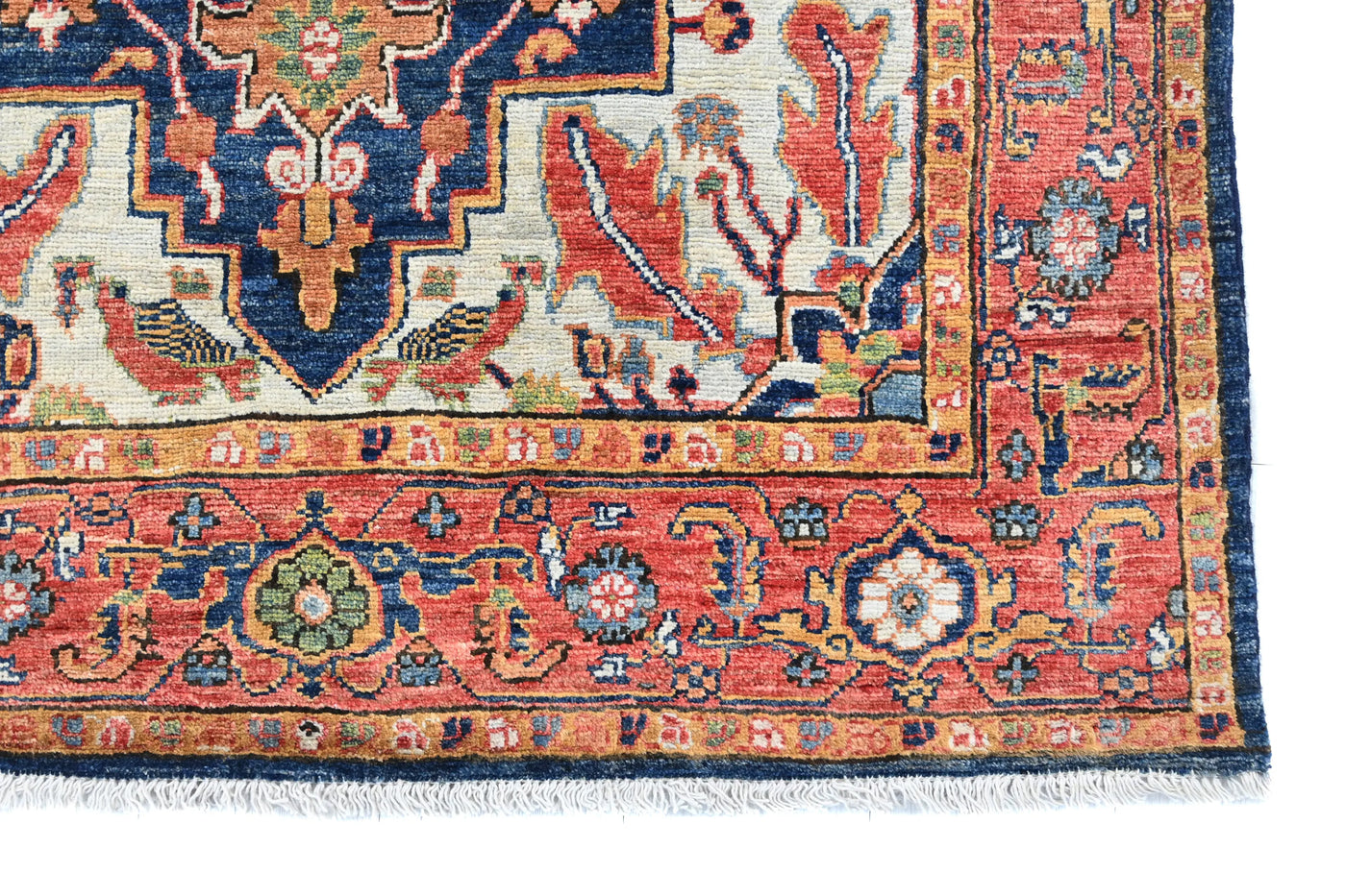 Chobi Afghan Rug – Garnet Crest