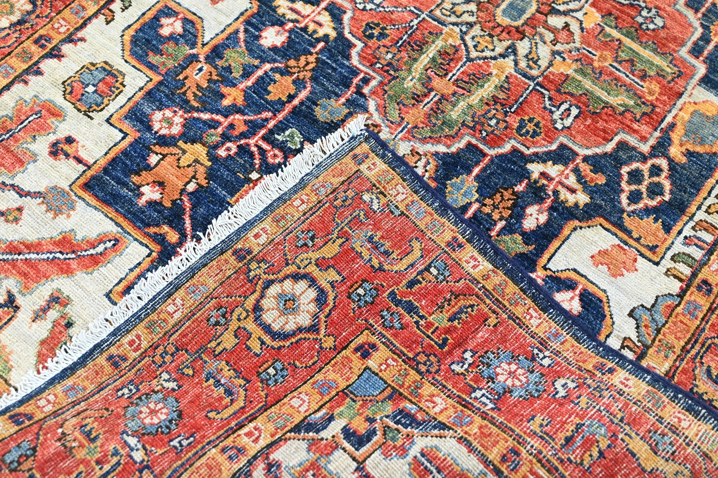 Chobi Afghan Rug – Garnet Crest