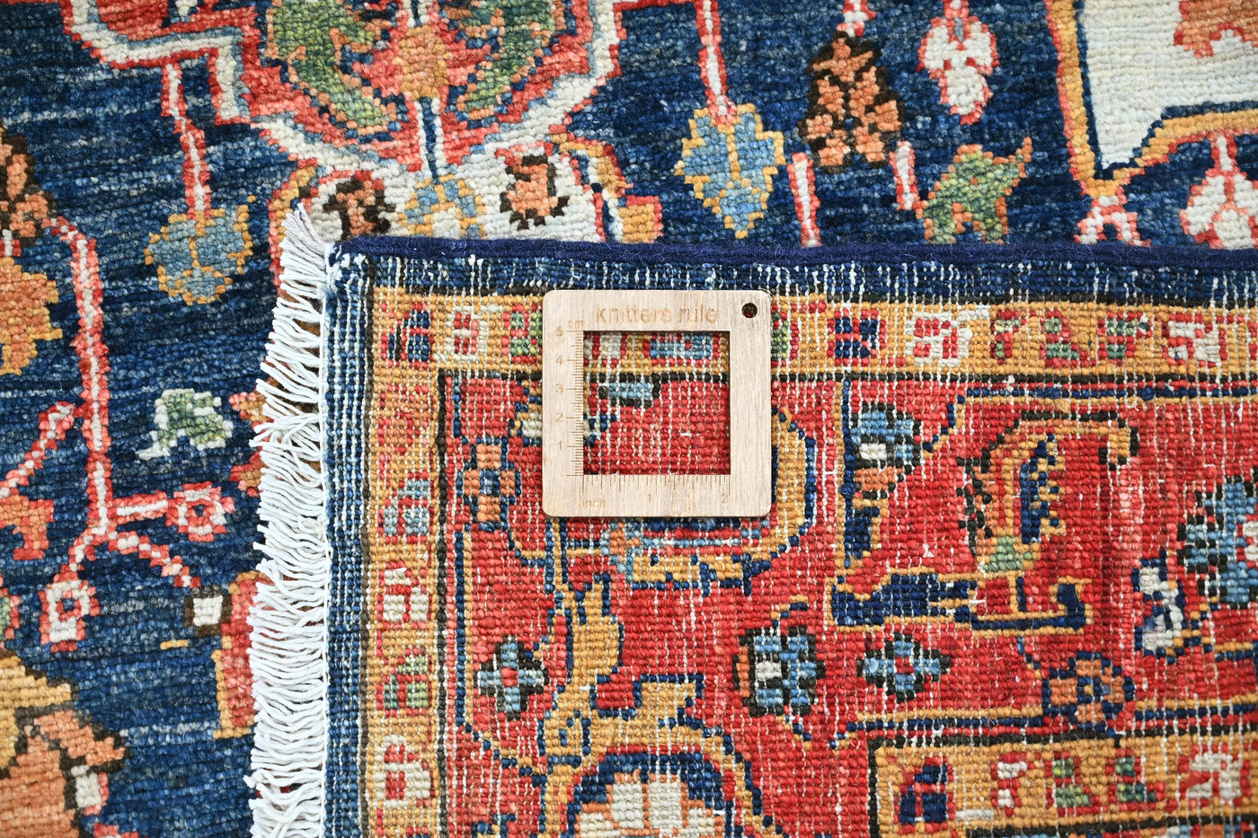Chobi Afghan Rug – Garnet Crest