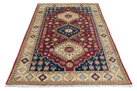 Chobi Afghan Rug – Burgundy Diamond