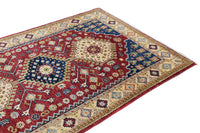 Chobi Afghan Rug – Burgundy Diamond