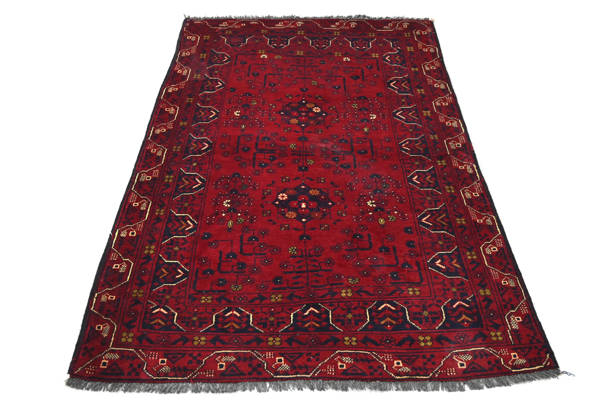 Khal Mohammadi Afghan Rug – Red Tulip