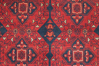 Khal Mohammadi Afghan Rug – Crimson Octagon