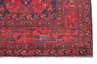 Khal Mohammadi Afghan Rug – Crimson Octagon
