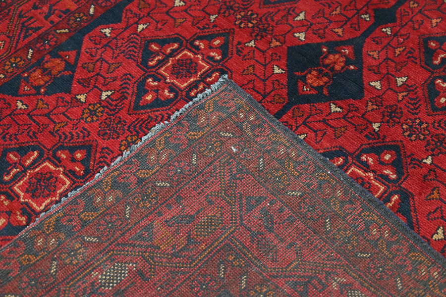 Khal Mohammadi Afghan Rug – Crimson Octagon