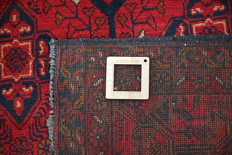 Khal Mohammadi Afghan Rug – Crimson Octagon